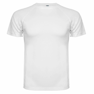 Poleras de Poliéster Blanca Estampada